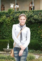 Brown-Haired teenager with flawless assets