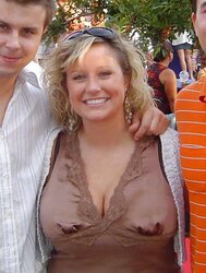 Meaty Bra-Stuffers in Taut T-Shirts