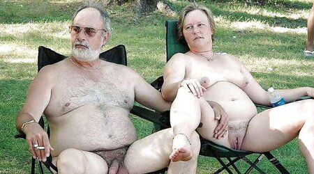 Inexperienced naked matures outdoor