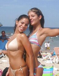 Bikini swimsuit brassiere plumper mature clad teenager phat mounds