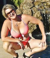 Bikini swimsuit brassiere plumper mature clad teenager phat mounds