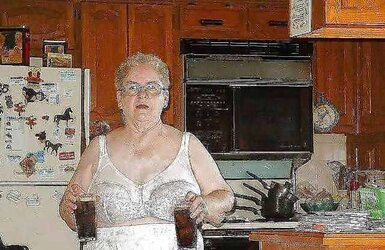 Phat brassieres on Grandma