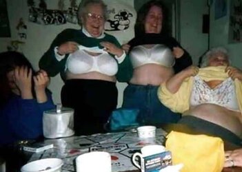 Phat brassieres on Grandma