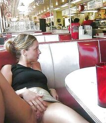 Upskirt At The Restaurant