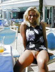 Upskirt At The Restaurant
