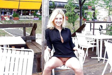Upskirt At The Restaurant