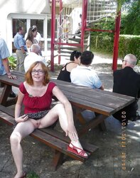 Upskirt At The Restaurant