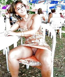 Upskirt At The Restaurant