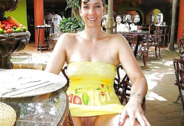 Upskirt At The Restaurant