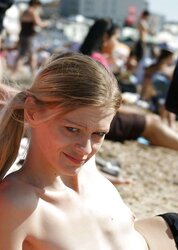 Lean light-haired teenager