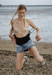 Lean light-haired teenager