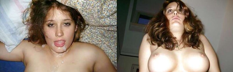 Teenagers clad stripped Before and after
