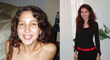 Before and after facial cumshot and jizz shot. A selection.