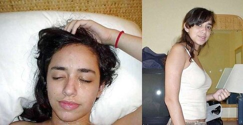 Before and after facial cumshot and jizz shot. A selection.