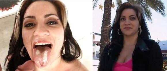 Before and after facial cumshot and jizz shot. A selection.