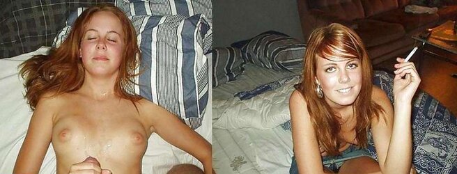 Before and after facial cumshot and jizz shot. A selection.