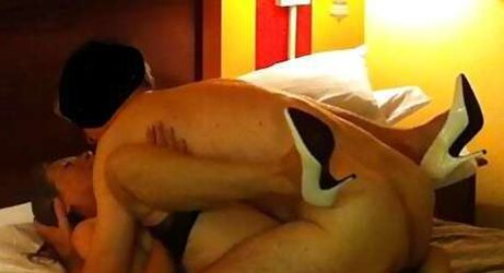 Older Tramp Being Torn Up Rigid