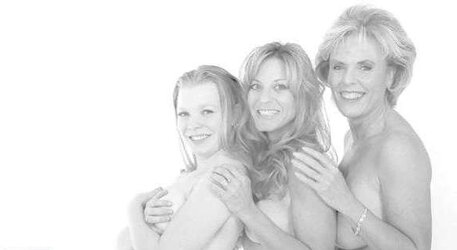Mom, youthfull doll and grandmother