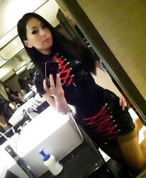 Spandex and leather skirts, leggings