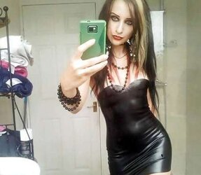 Spandex and leather skirts, leggings