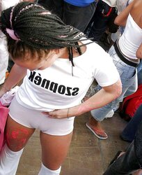 Voyeur revealing chicks upskirt