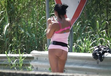 Voyeur revealing chicks upskirt
