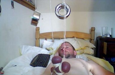 Tied and stringing up weights
