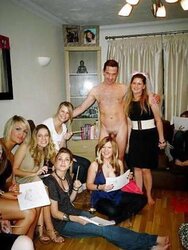 Nymphs and hard-on 17 - Real CFNM soiree