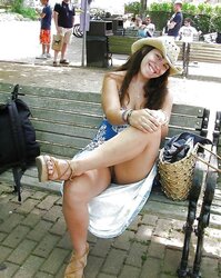 Up skirts two ( no undies)