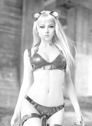 Female Dom Strapon posing (four)