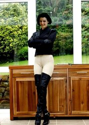 Mummy Becky. Leggings, Latex, Stockings and taut sundress