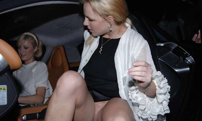 Celebrity upskirt and nip slides