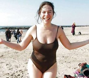 Bathing Suit bathing suit hooter-sling plumper mature clad teenager giant boobies