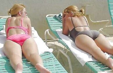 Bathing Suit bathing suit hooter-sling plumper mature clad teenager giant boobies