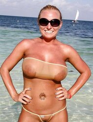 Bathing Suit bathing suit hooter-sling plumper mature clad teenager giant boobies