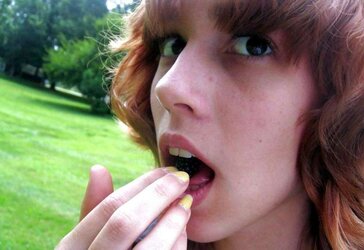 REDHEAD INEXPERIENCED EX GIRLFRIEND TEENAGER BJ'S (WheelSex)
