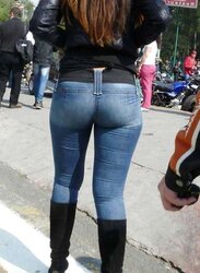 Dolls in taut trousers