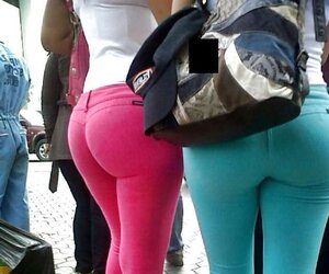 Dolls in taut trousers