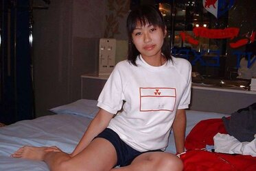 Asian small babe smiling