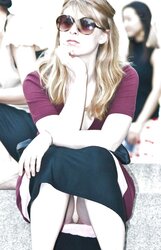 Upskirt No Undies #rec Fledgling showcasing beaver PublicNudity