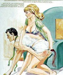 Cartoon female domination