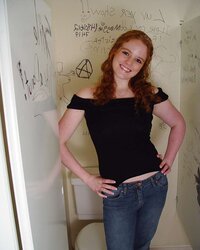 Redhead gloryhole facial cumshot