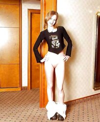 Trousers pulled down frontal