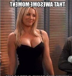 Kaley cuoco aka penny from the yam-sized pound theory