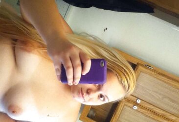 Round Platinum-Blonde Teenager