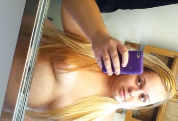 Round Platinum-Blonde Teenager