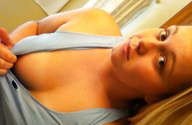 Round Platinum-Blonde Teenager