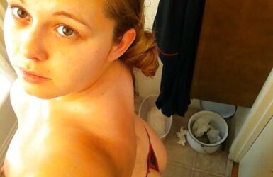 Round Platinum-Blonde Teenager