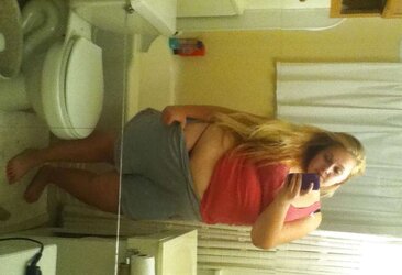 Round Platinum-Blonde Teenager