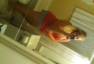 Round Platinum-Blonde Teenager